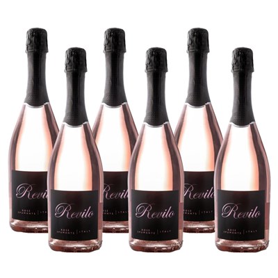 Crate of 6 Revilo Rose Spumante 75cl Prosecco
